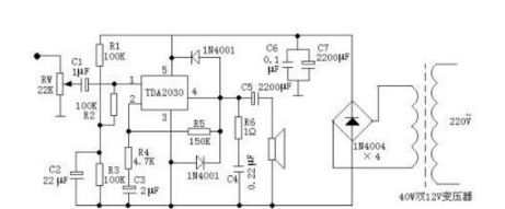 tda2030功放电路图