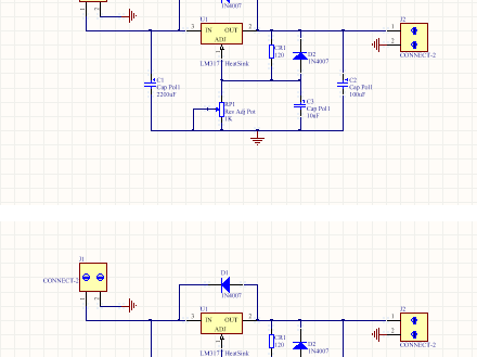 lm317可调电源 稳压电源 模块 原理图 电路图 pcb(altium desiger)