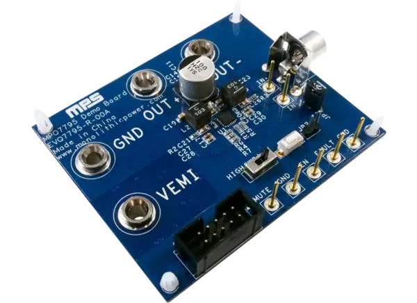 MPS EVQ7795-R-00A评估板（MPQ7795-AEC1音频放大器）的介绍、特性、及应用