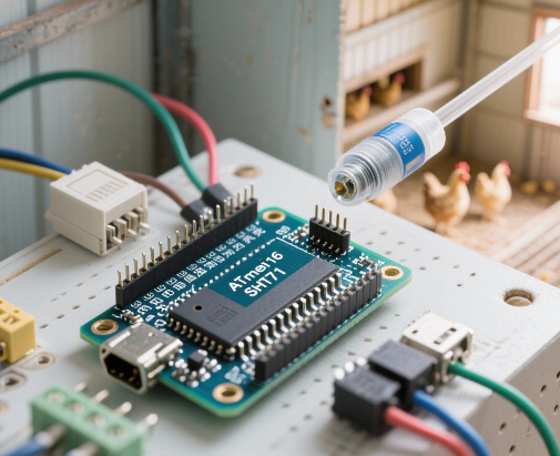 基于ATmega16和SHT71的鸡舍温湿度测控系统设计方案