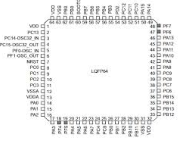 stm32f030k6t6引脚图