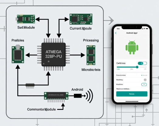 由ATMEGA328P -PU芯片和Android应用程序控制的微电流刺激装置设计方案