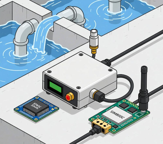 基于STM32和SIM800C的小型嵌入式監控設備的設計與開發方案——以小微企業汙水處理爲例