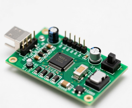 基于MOS管与单片机开关机按钮模块（PCB+源代码）