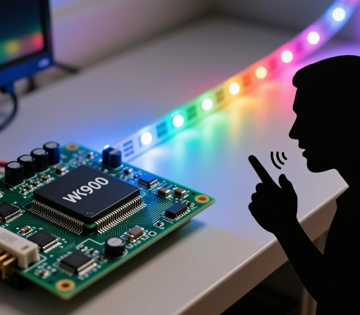 基于WTK6900P芯片的LED灯带离线语音控制方案