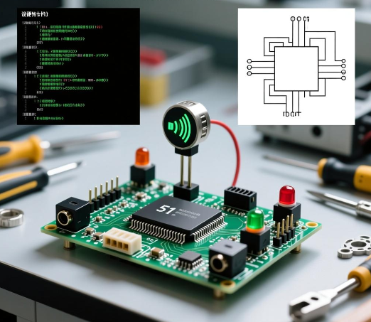 基于51单片机红外声音颜色识别系统设计（源码+电路图）