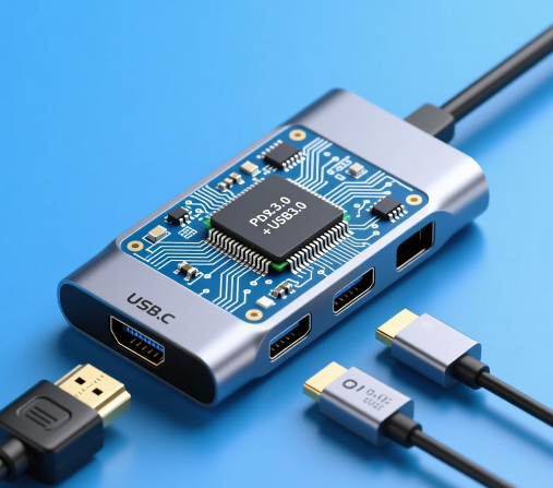 CS5266设计TYPEC转HDMI带PD3.0+USB3.0拓展坞方案|typec转HDMI带PD3.0拓展坞芯片