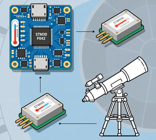 基于STM32F042单片机的大口径望远镜温湿度监测系统设计方案