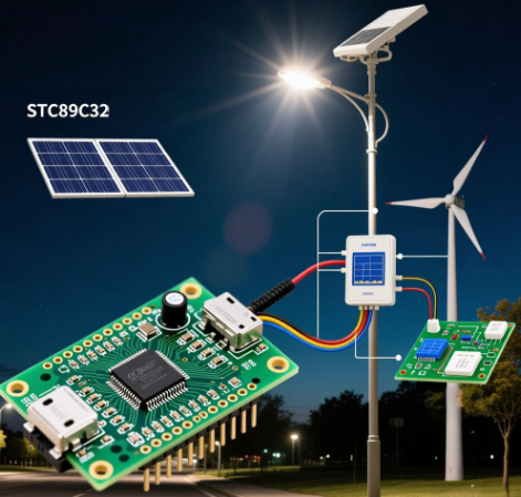 基于STC89C52单片机实现太阳能风能风光互补路灯控制器设计方案