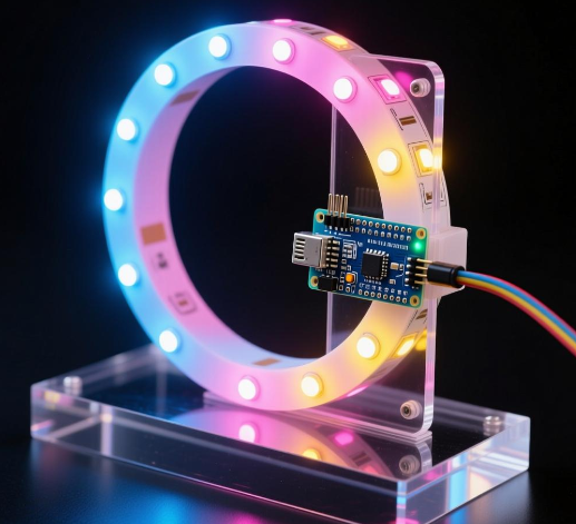 基于 Arduino Nano 的音乐反应LED灯条（示意图+代码）