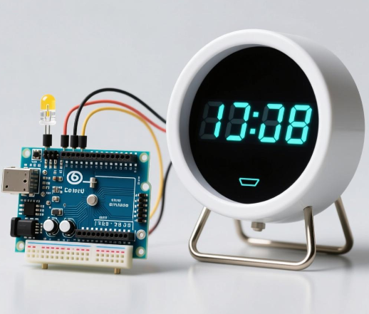 基于 Arduino UNO 的闹钟（示意图+代码）