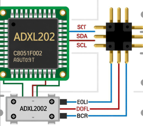 基于C8051F002单片机和ADXL202的倾角检测系统设计方案