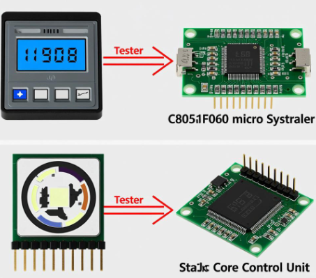 基于C8051F060单片机的阵列型LED器件测试仪硬件系统设计方案