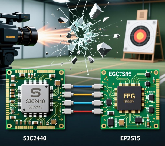 基于S3C2440 ARM芯片与EP2S15 FPGA芯片实现靶场破片测速系统的设计方案