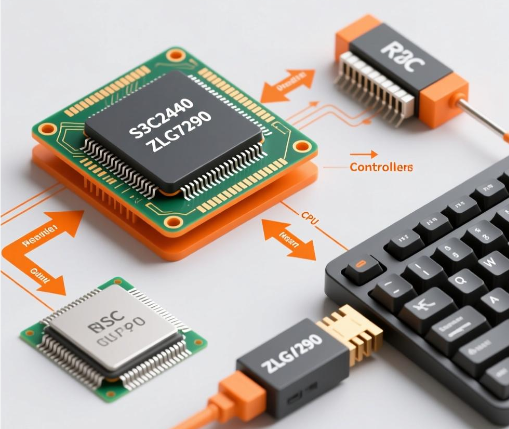 基于RISC微处理器S3C2440+I2C总线键盘芯片ZLG7290的WindML图形驱动设计方案