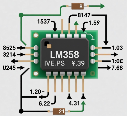 lm358电压跟随器电路图