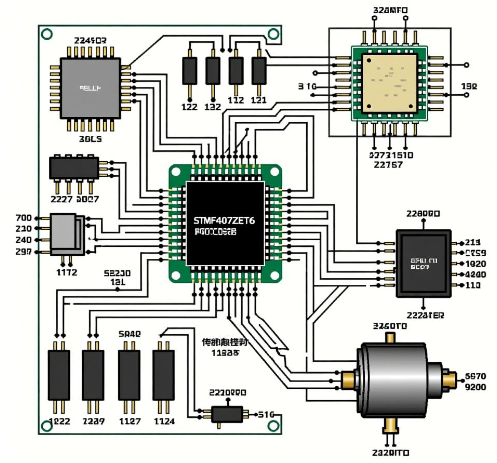 基于STM32F407ZET6的光电式太阳跟踪系统设计方案