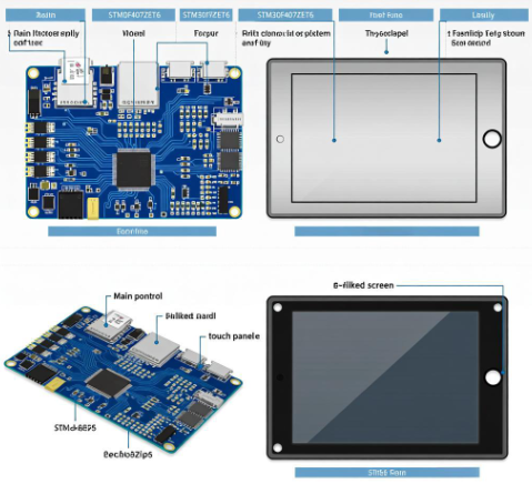 基于STM32F407ZET6的多点触控电子墨水屏显示系统设计方案
