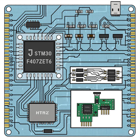 基于STM32F407ZET6的γ数字多道高速采集系统设计方案
