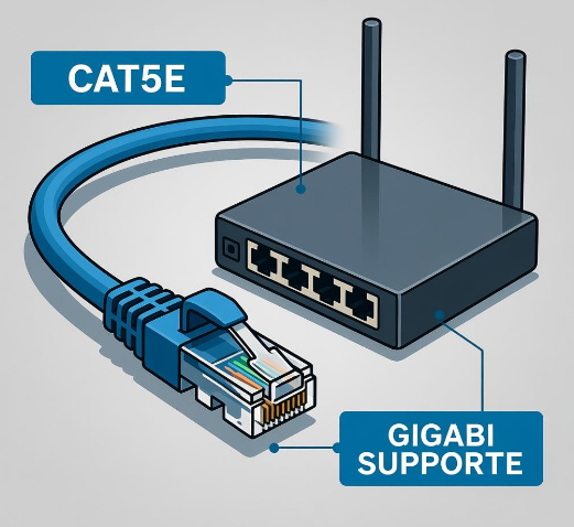 cat5e支持千兆吗
