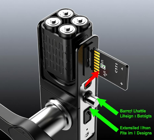 使用4节AA电池实现寿命超过5年且配备扩展闪存的智能锁方案