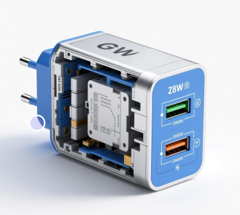 18W支持休眠两路多协议PD/QC/PE/AFC/FCP快充充电器方案