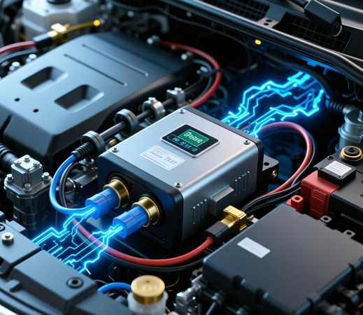 电动汽车中具有电压和电流同步功能的智能接线盒