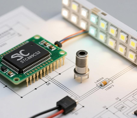 【电赛资料】基于STC89C52单片机的智能LED台灯(加热释电)设计方案（原理图+代码+教程）