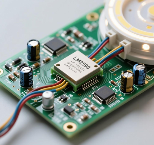 【电赛资料】基于LM2596降压模块和PWM调节器设计的可调光LED灯（PCB）