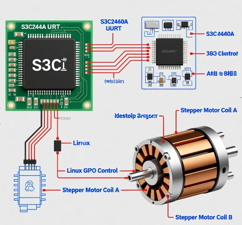 基于S3C2440A微处理器和Linux操作系统实现对步进电机的控制设计方案