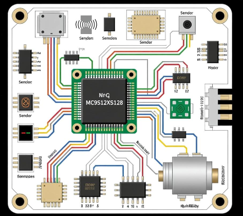 基于MC9S12XS128微控制器的智能车硬件设计