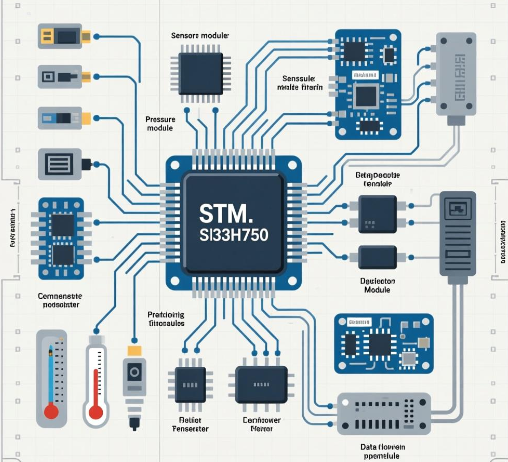 基于STM32H750微控制器的数据采集系统