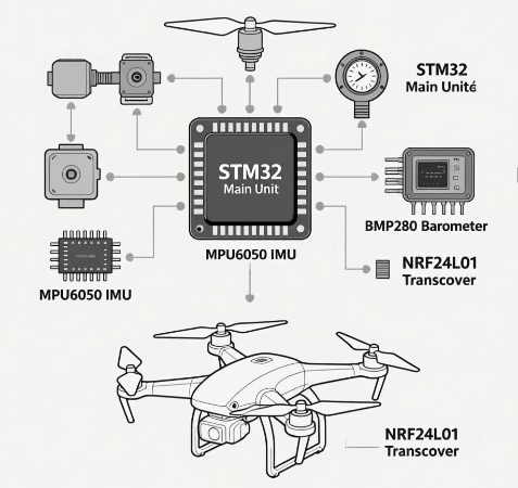基于STM32单片机的无人机飞行控制系统设计