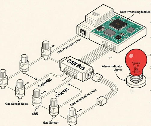 基于CAN/485总线的可燃气体报警系统设计