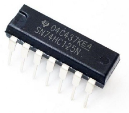 74HC125 - 四总线缓冲器（三态输出）详解