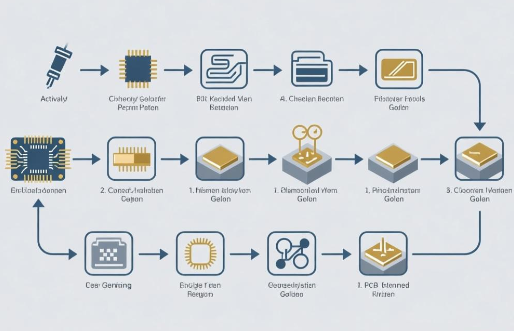 PCB沉金工艺流程简介