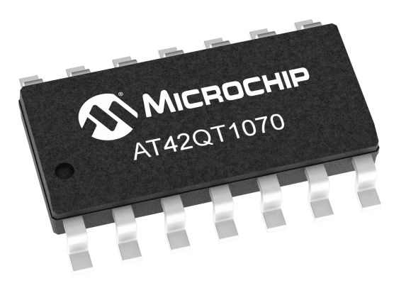 Microchip AT42QT1070，多通道电容触摸，支持滑条与按键应用详解