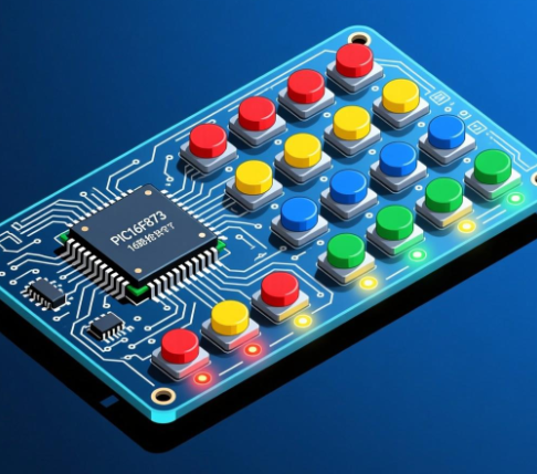 基于PIC16F873的16路抢答器