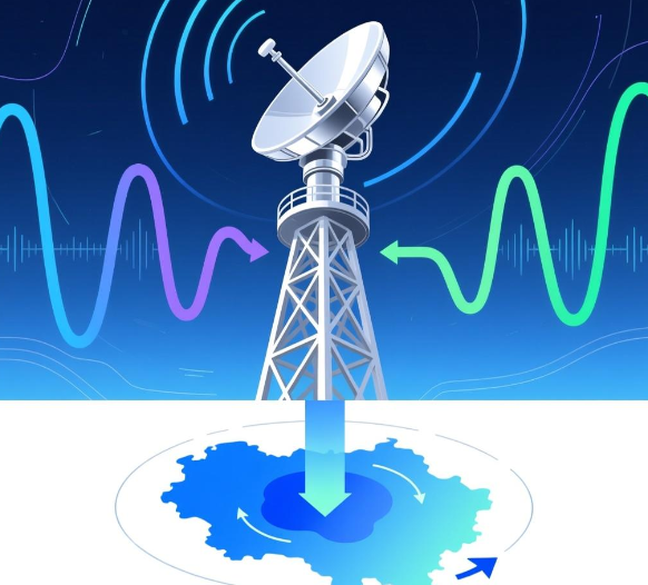 基于频率选择和高仰角天线的通信盲区解决方案