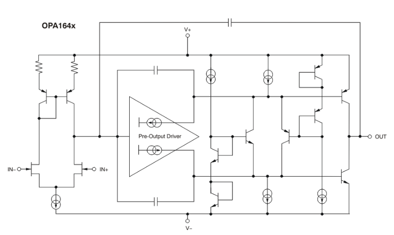 OPA1641单通道 Sound-Plus 高性能 JFET 输入音频运算放大器详情