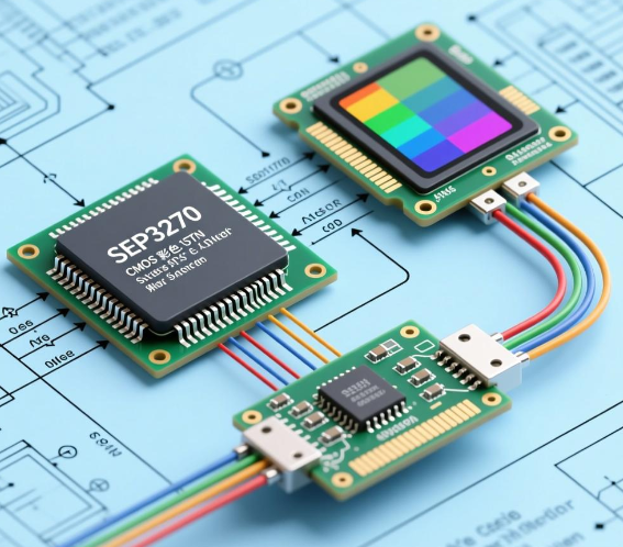 基于SEP3203嵌入式微处理器和SSDl770单片CMOS彩色STN LCD驱动控制器实现外接伪彩显示接口的设计方案