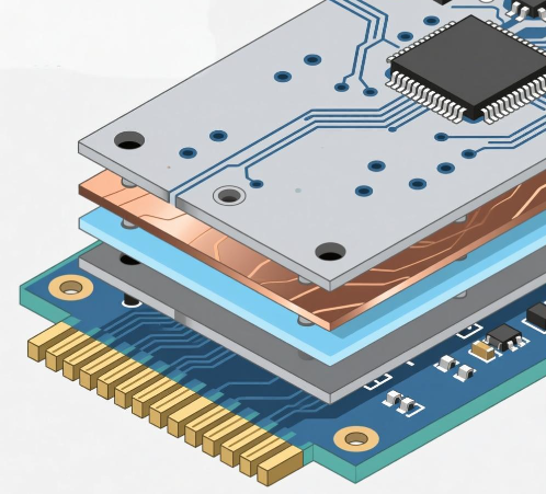 PCB的典型结构(双层板为例)