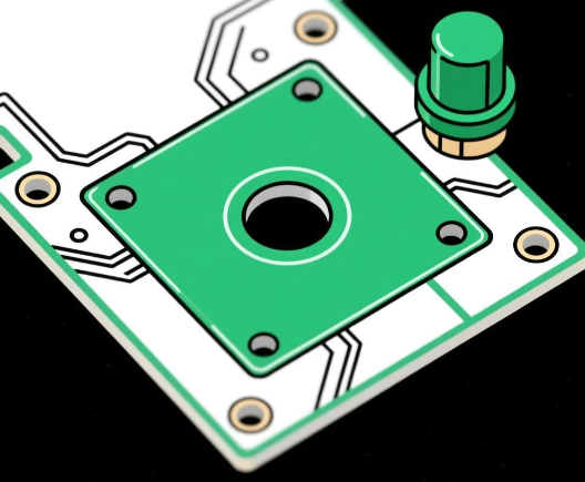pcb板上过孔的绿油帽是什么意思