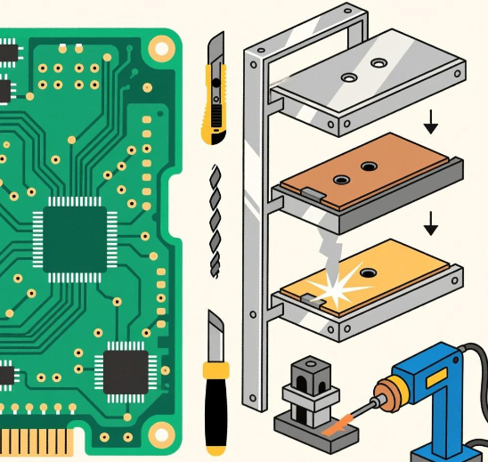 pcb板金属包边是怎么做的？