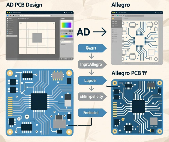 AD PCB封装转Allegro封装或AD PCB转Allegro PCB的过程