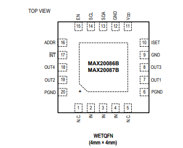 MAX20087的I2C接口是什么类型