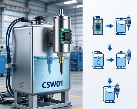 CSW01非接触液体液位检测传感器应用方案