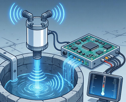 窖井水位监测超声波传感器应用方案