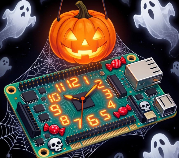 基于 Raspberry Pi Pico 的万圣节通话时钟