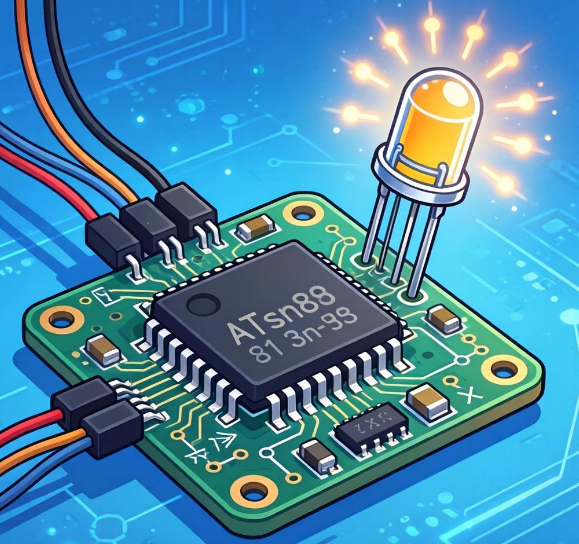 基于 ATtiny85 的编码消息闪烁器
